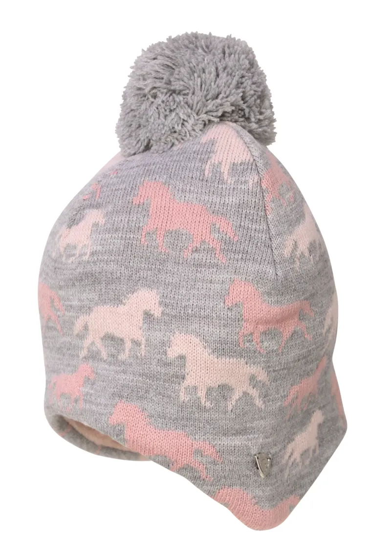 Hy Equestrian Flaine Children's Hat - Grey/Pink